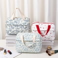 thumbnail image 3 of Binwennn Womens Small Lunch Bag Thermal Lunch Bag Large Womens Lunchbox with Strap Cute Lunch For Women Quilted Lunch Tote Bag Floral Women Lunch Tote With Front Pocket Lunch Container Cooler, 3 of 3