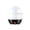 Black, variant on Weloille Mini Stainless Steel Double Layer Electric Egg Steamer, BPA Free Food Grade Fast Egg Boiler with Automatic Shut Off, for Soft Hard Boiled Eggs Breakfast Kitchen Use