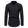 thumbnail image 1 of Awdenio Chemise d'Affaires Légère à Manches Longues Couleur Unie Décontractée à Boutons et Col Rabattu, 1 of 6