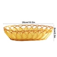 thumbnail image 3 of Amzcrzy Snack Basket Imitation Rattan Fruit Snack Basket Woven Basket Popcorn Basket French Fries Fruit Basket Dorm Room Essentials Kitchen Appliances Home and Kitchen Storage Cabinet, 3 of 6