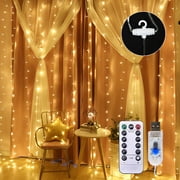 Amdohai 10 X 6FT 200LEDs Curtain String Lights Curtain Fairy Lights
