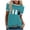 Blue, variant on LUOGENLI Female T-shirts for Womens Women Casual Crew Neck Blouse Short Sleeve Stitching Color Cat Scratch Printing Pattern T Shirt Holiday Top Womens T-shirts Graphic Tees Vintage Summer Clothes XL