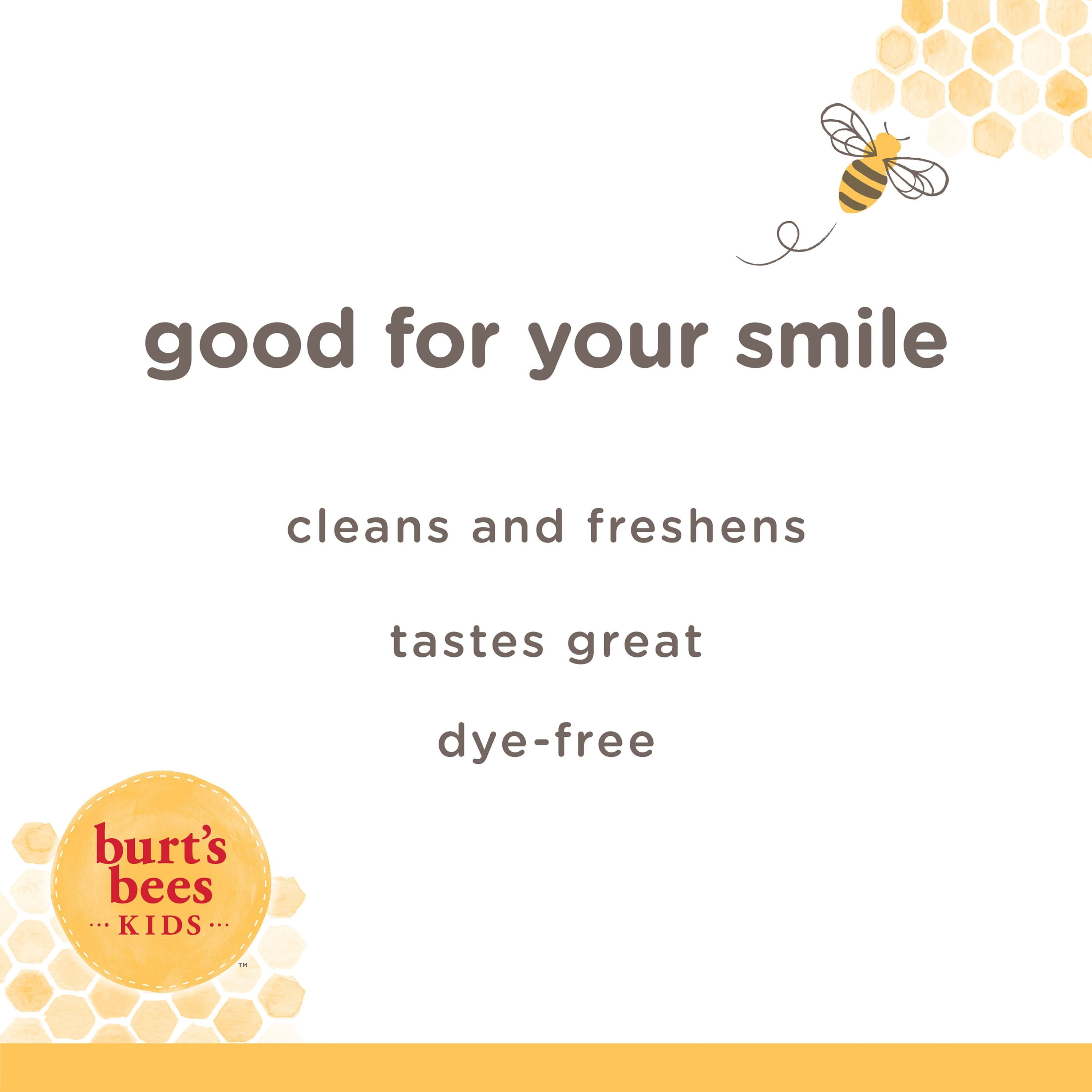 Burt's Bees Dentifrice pour Enfants, Sans Fluorure, Fusion Fruitée95ml