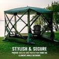 thumbnail image 4 of CLAM Quick-Set Venture 9 x 9 Foot Portable Outdoor Camping Canopy Shelter, Green, 4 of 11