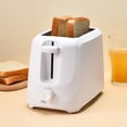 thumbnail image 3 of Mainstays 2-Slice Toaster with 6 Shade Settings and Removable Crumb Tray, Arctic White, 3 of 8