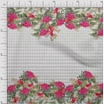 thumbnail image 1 of oneOone Viscose Chiffon Fabric Geometric|Leaves & Berries Panel Printed Craft Fabric BTY 42 Inch Wide, 1 of 3