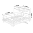 thumbnail image 3 of Clearance Sales Hot6slKitchen Goodies,Dish Drying Rack Dish Drainer for Kitchen Counter with Utensil 2 Tier Dish Rack with Drainboard Space Saving Large Capacity and Easy to Installation Carbon, 3 of 6