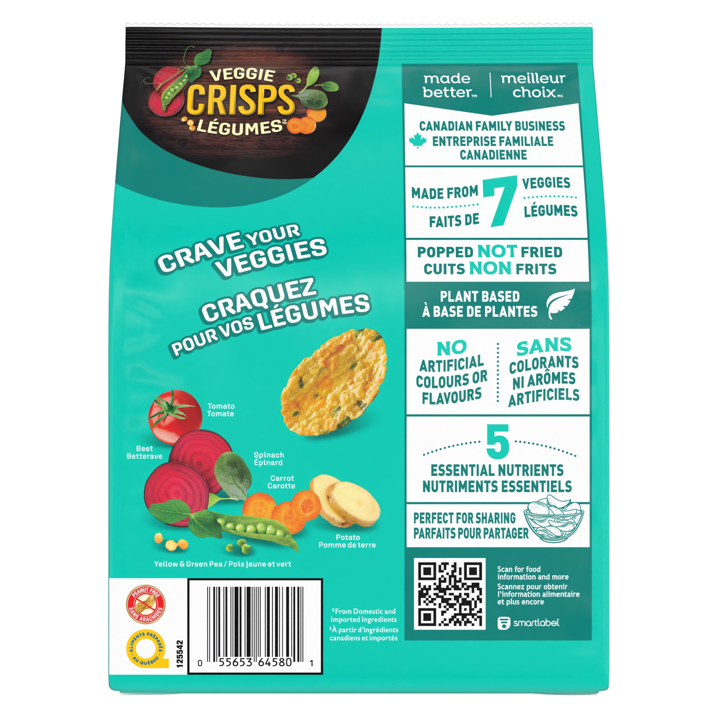 Crisps Légume Dare à saveur de sel de mer