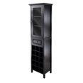 thumbnail image 1 of Winsome Burgundy Wine Display Tower, Black - 20667, 1 of 9