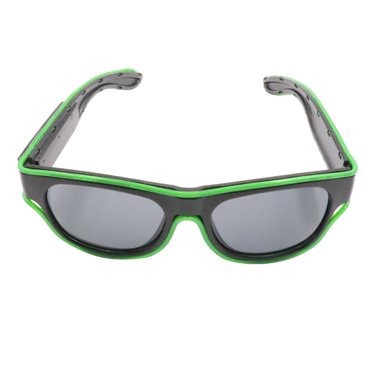 Mistaha YJ011 LED Glasses 10 Colors Optional Light Up EL Wire USB Charge Twinkle Glowing