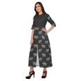 thumbnail image 3 of Moomaya Robe Kurti Longue à Manches Courtes Imprimée, Tunique Ligne A, Haut Indien pour Femmes, 3 of 5