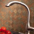 thumbnail image 2 of Fasade Miniquattro Decorative Vinyl Backsplash Panel Sample Copper Fantasy, 2 of 5