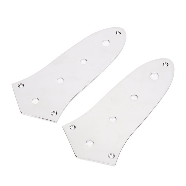 2Pcs Bass Contrôle Plaque Métal Volume Potentiomètre Montage Garde Pièces de Remplacement