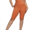 thumbnail image 1 of Qtocio Plus Size Shorts,Women's Solid Color High Waisted Supportive Shorts for Yoga and Workout Summer Activities, 1 of 4