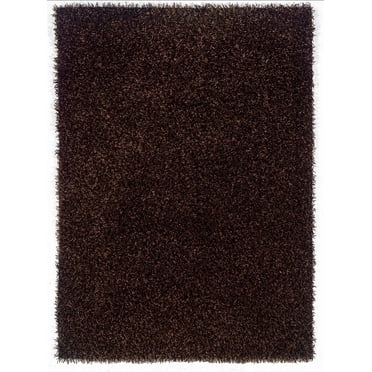 Confetti Shag Brown & Beige 8 ft. x 10 ft. Area Rug