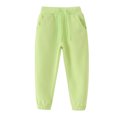 thumbnail image 4 of Boys Cotton Sweatpants Kids Jogger Pants Running Jogging Pants With Pockets Drawstring Green, 4 of 6