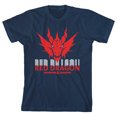 thumbnail image 1 of Dungeons & Dragons T-Shirt pour Garçon à Col Rond, Manches Courtes, Bleu Marine, Dragon Rouge - Grand, 1 of 4