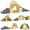 Yellow, variant on Qaba 7-Piece Baby Soft Play Set, Foam Climbing Blocks Set, Navy Blue