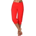 thumbnail image 1 of Timegard Womens Sweatpants Capri Pants Cinch Bottom Solid Color Cropped Joggers Workout Pants with Pockets, 1 of 6