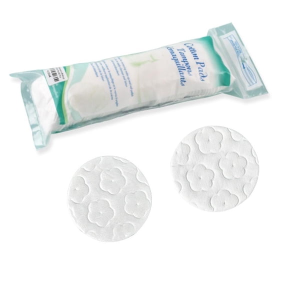 Simply Soft Round Cotton Pads 100 Count, Lint-Free Makeup Remover Wipes for Face & Nails, Disposable Facial Cleansing & Nail Polish Removal