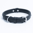 thumbnail image 2 of ATHENS Leather Dog Collar Single Row Rhinestones, 2 of 3