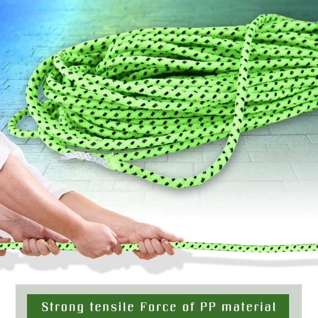 Qiilu 20m Outdoor Camping Tent Awning Reflective Guyline Rope Guy Line Cord Paracord, Tent Cord,Tent Rope