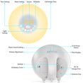 thumbnail image 4 of ruzhgo Natural Wake Up Light for Kids Dimmable 7 Color Bedside Lamp Sunrise Sunlight Alarm Clock LED Night Light, 4 of 6