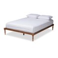 thumbnail image 1 of Bowery Hill Contemporary Wood King Platform Bed in Walnut Brown, 1 of 7