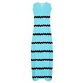 thumbnail image 4 of Dvkptbk Women's 2024 Robes d'Été Mode à Rayures Imprimées Sans Manches à Col en V à Étages Fluides Robe de Plage Vacances Fête Longue Robe Débardeur Maxi, 4 of 5