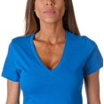thumbnail image 5 of Bella + Canvas T-Shirt en Jersey à Manches Courtes à Col en V Profond pour Femmes -, 5 of 5