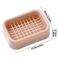 thumbnail image 2 of ZZkhGO Soap Box with Drainage, Double Layer Bathroom Soap Holder, Punch-Free Wall Mounted Soap Rack, 2 of 2