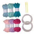 thumbnail image 3 of HILABEE 6 Pieces Knitted Yarn Handcrafting 5M Colorful Cushion Home Decor Craft Yarn G, 3 of 9