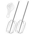 thumbnail image 2 of Oleegame 2PC Egg Beater/Beater Whisk Handheld Mixer Electric Mixer Replacement Attachment Silver, 2 of 9