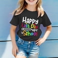 thumbnail image 2 of PMVFHDE T-Shirts Mignons pour Fille T-Shirt à Col Rond Imprimé à Manches Courtes pour Garçons et Filles Noir, 3-4 Ans, 2 of 4