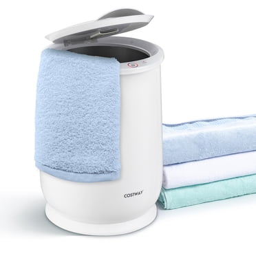 Costway Chauffe-Serviettes Grande Capacité 21 L avec Couvercle à Rabat, Arrêt Automatique, Porte-Parfum