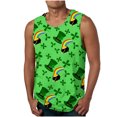 thumbnail image 1 of Qertyioot Hommes Casual Indépendance Jour Impression Sans Manches Pull Col Rond Débardeurs de Sport Moins de 10 $, 1 of 4