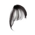 thumbnail image 2 of My Order Naittoop High Temperature Wire Extension Natural Black Wig Female Bangs Hair Piece, 2 of 5