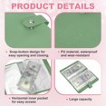 thumbnail image 3 of Uxcell 100 Envelope Challenge Binder, Soft PU Leather Savings Challenges Book with Envelopes Money Saving Binder with Horizontal Insert for Budgeting Saving Expense, Green, 3 of 7