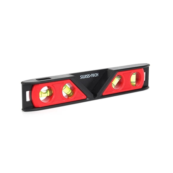 Swiss Tech 9" Picture Hanging Torpedo Level,4 Vials