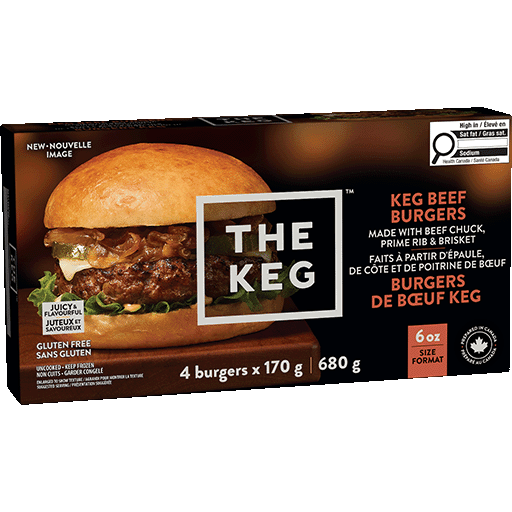 The Keg Burgers de Bœuf 680 g