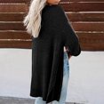 thumbnail image 4 of AherBiu 3/4 Sleeve Cardigan Sweaters for Women Open Front Ribble Knit Outwear Jackets Loungewear, 4 of 6