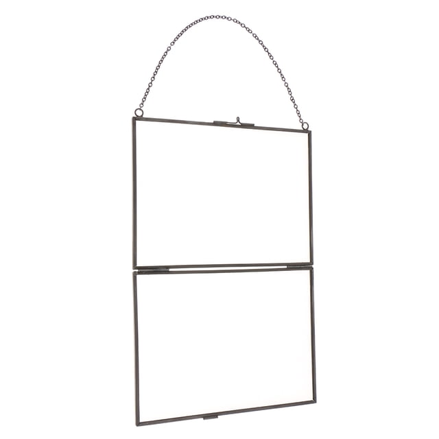 GUOOL Metal & Glass Hanging Photo Frame Portrait & Landscape & Specimen 18x13cm #B B 18x13cm
