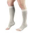 thumbnail image 1 of Truform Sheer Knee High Stockings, Open Toe: 15 - 20 mmHg, Ivory, 3X-Large, 1 of 7