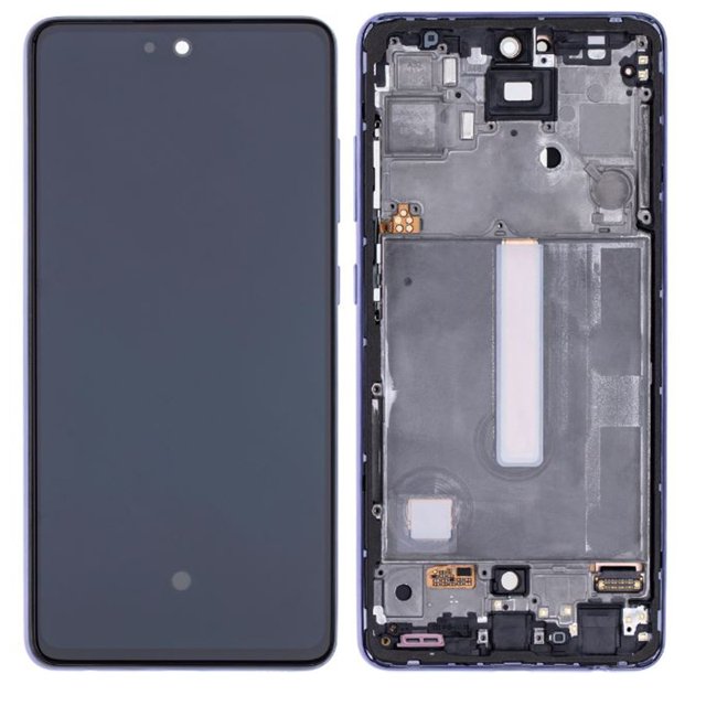 Esource Parts Samsung Galaxy A52 5G OLED Assembly With Frame Refurbished Awesome Violet