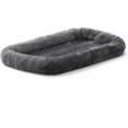 thumbnail image 1 of Midwest Home For Pets Gray Dog/Cat Bed w/Comfortable Bolster, 1 of 7