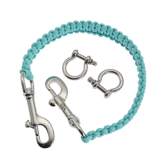 Decodeary Keep Diving Camera Rope Housing Handle Underwater Stainless Steel Waterproof Lanyard Accessories for Phone Photography No.06