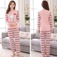 thumbnail image 2 of OUSITAID Pyjama à Imprimé de Dessins Animés pour Femmes et Dames, Mode Printemps et Automne, Pur Coton, Manches Longues, Col Rond, Chandail à Enfiler, Pantalon, Grande Taille, Ensemble de Service à Domicile, 2 of 2