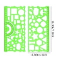 thumbnail image 4 of Bowayaoa Ensemble de Règles Géométriques Multifonctions pour Dessin, Mesure et Dessin Artistique, Outil de Règle Flexible Transformable pour Étudiants, Trousse Polyvalente de Rapporteur et de Pochoir pour un Design Créatif, 4 of 6