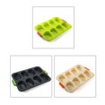 thumbnail image 2 of Silicone 8 Cavities Oval Shape Cake Mold DIY Perforated Cake Baking Mould Kitchen Baking Tool, 2 of 10