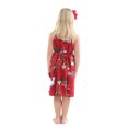 thumbnail image 3 of Girl Elastic Strap Dress Christmas Dress Santa Red, 3 of 5